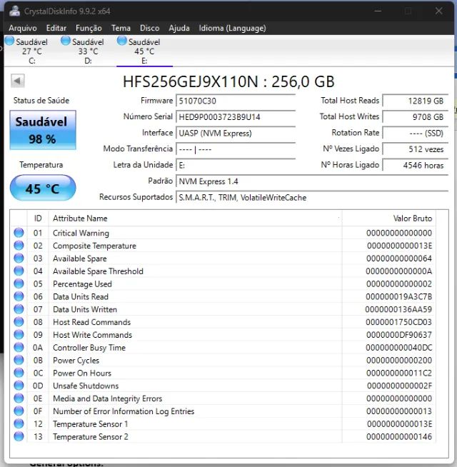SSD NVMe PCIe 4 - 256GB - Foto 2