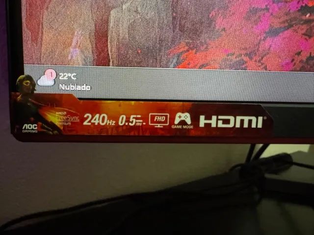 Monitor Gamer AOC 24.5", 240Hz, Full HD, 0.5ms - Foto 5