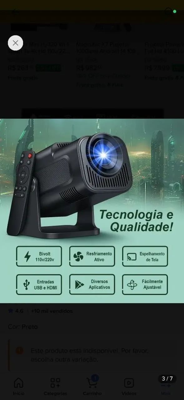 Projetor ultra HD  - Foto 3