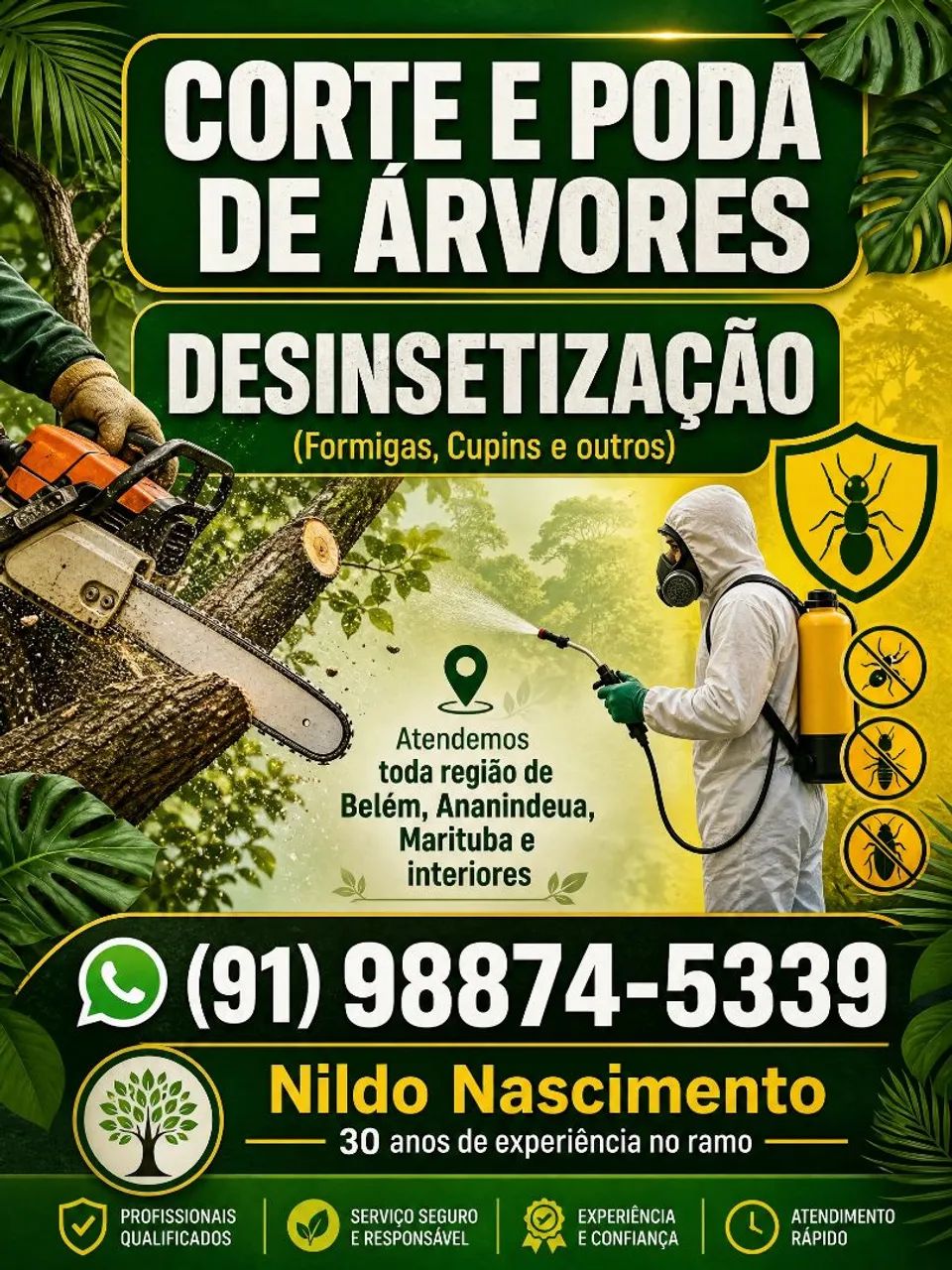 Corte e Poda de árvores 