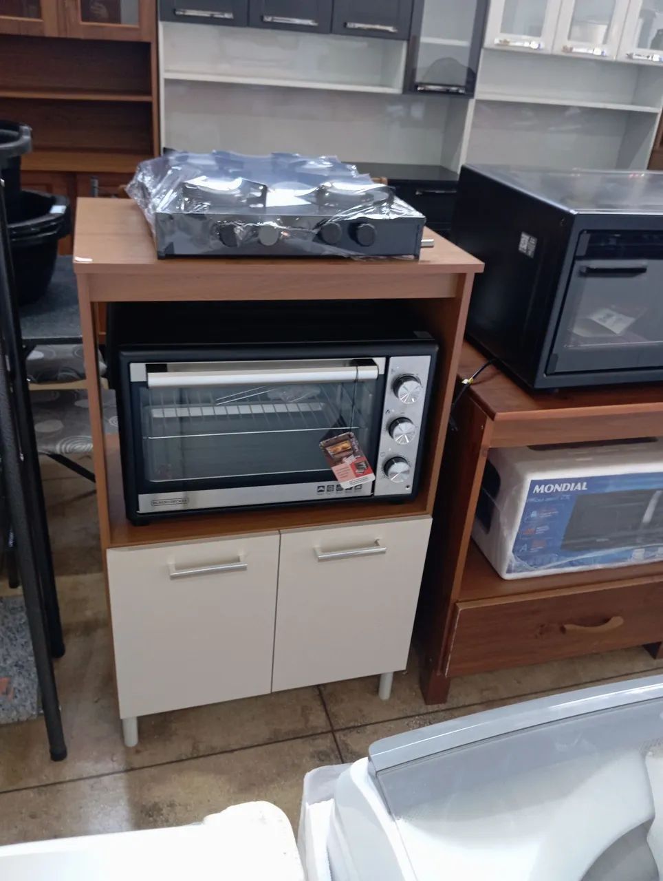 Balcão para forno e microondas 