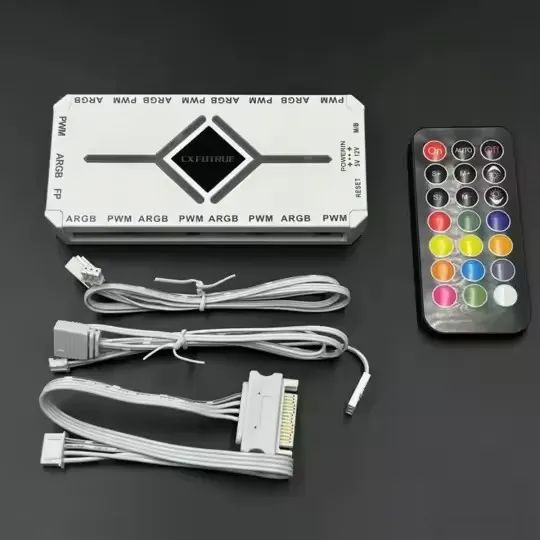 contoladora fan argb com controle branca - Foto 3