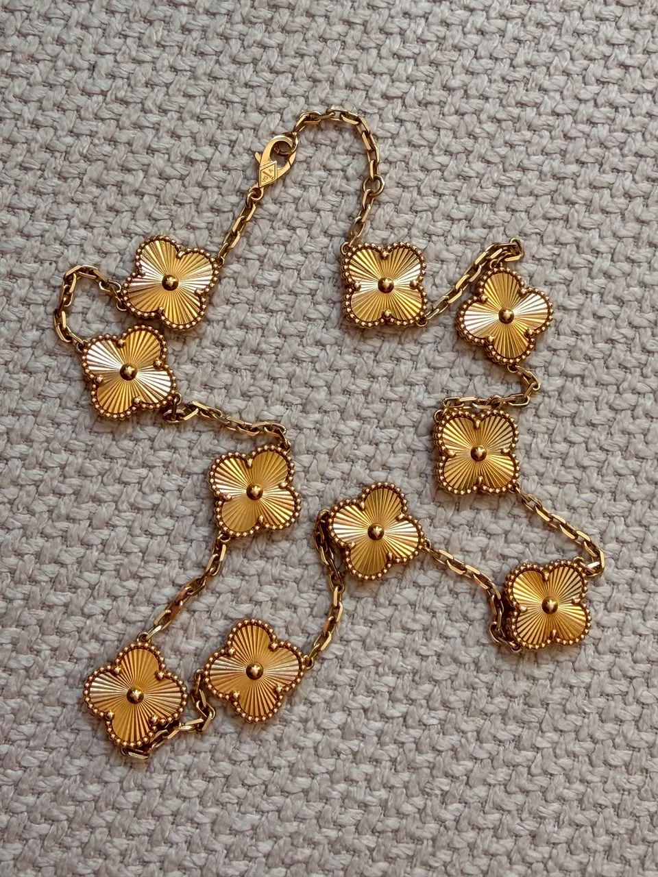 Van cleef colar de ouro 18 - Foto 2