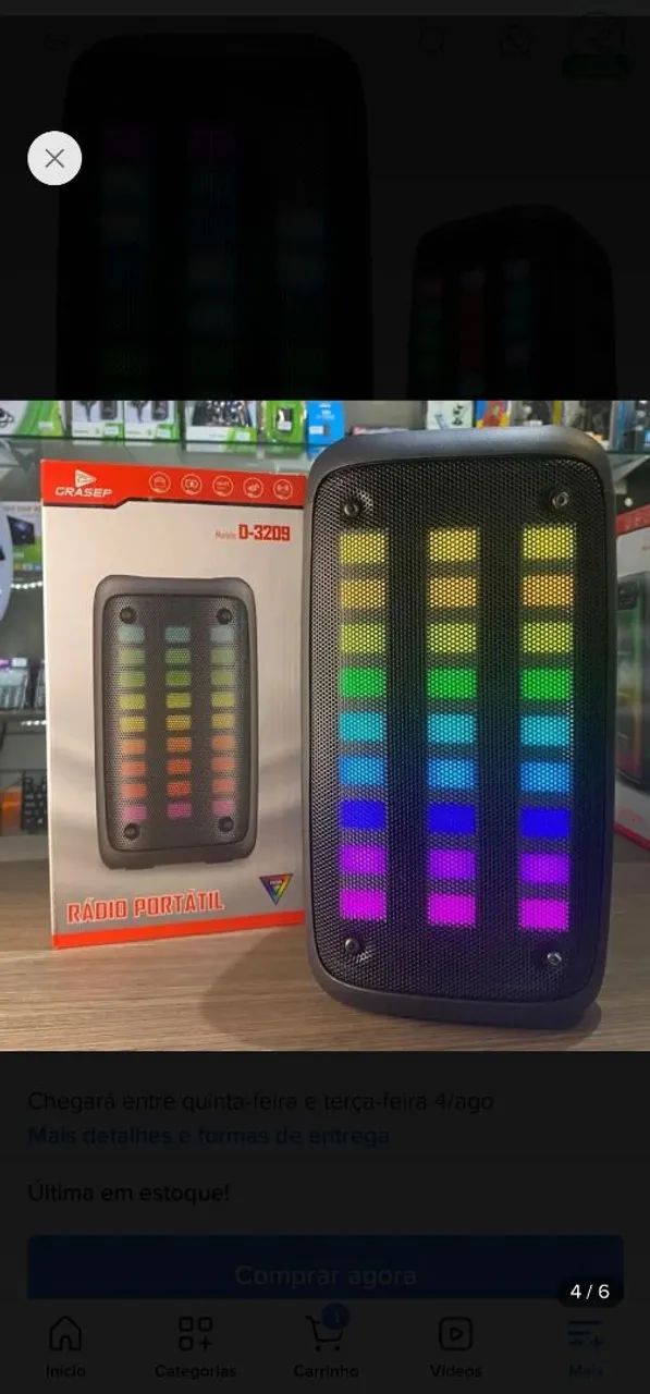 Caixa De Som Bluetooth 20w - Grasep D-3209 - Foto 4