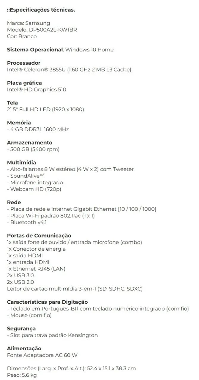 PC ALL IN ONE SAMSUNG  - Foto 2