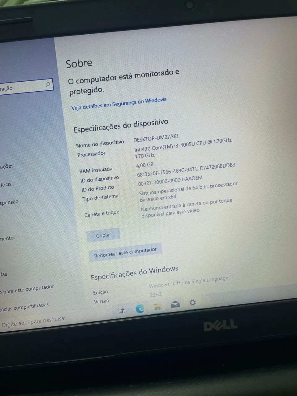 Notebook Dell  i3 4ª|SSD 120GB| WIN10 - Foto 3
