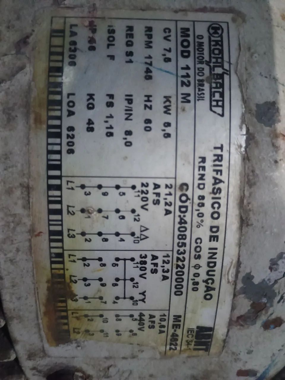 Motor de 7,5 cavalos  - Foto 3