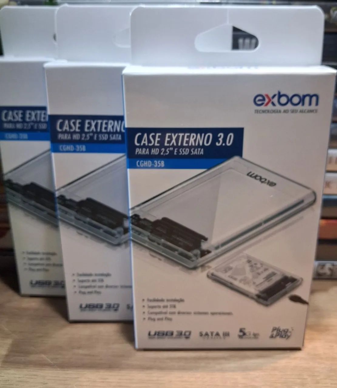 Case de hd externo 3.0 2.5 ssd sata