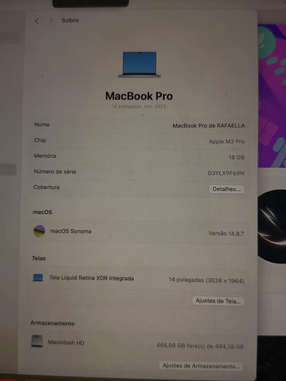 MacBook Pro 14? m3 pro 18gb  - Foto 2