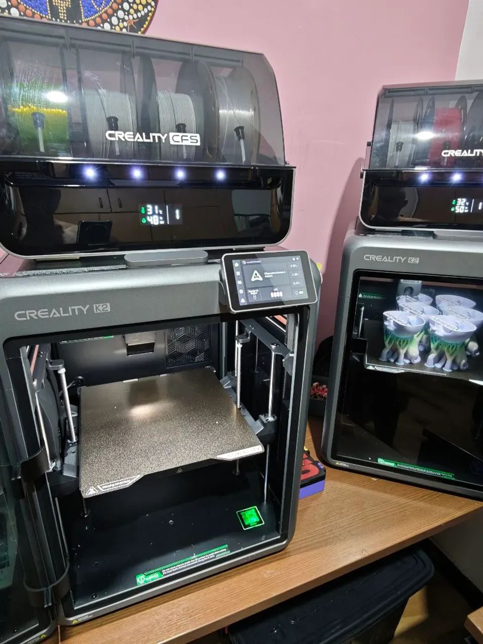 Impressora 3d creality k2 combo profissional com 1 mês de uso  - Foto 3
