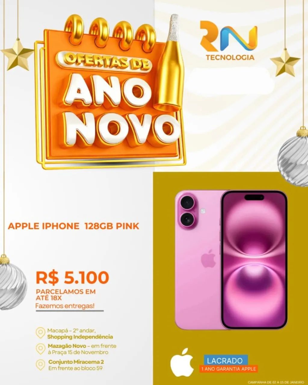 RN Tecnologia, loja de eletrônicos 