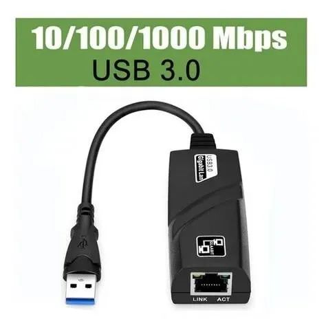 adaptador usb 3.0 para rede rj45 10/100/1000 Mbps