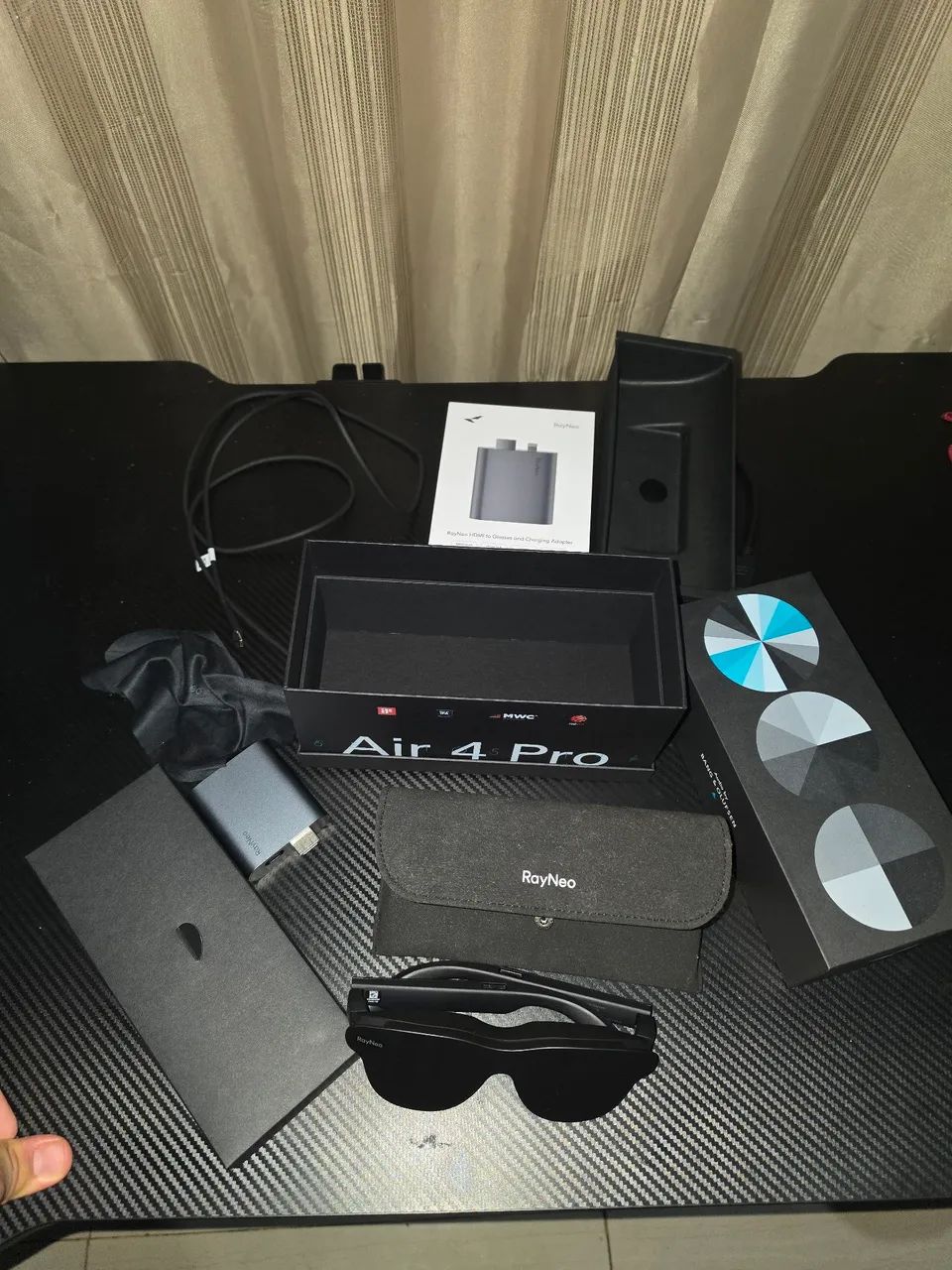 RayNeo Air 4 Pro com adaptador praticamente zero! - Foto 4