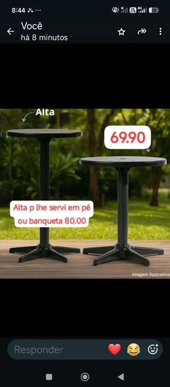 Mesa 6 lugares desmontável  - Foto 2