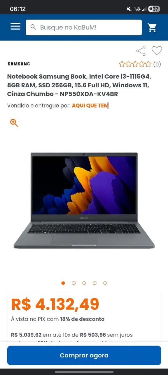 Notebook Samsung Intel Core i3-11154G  - Foto 5