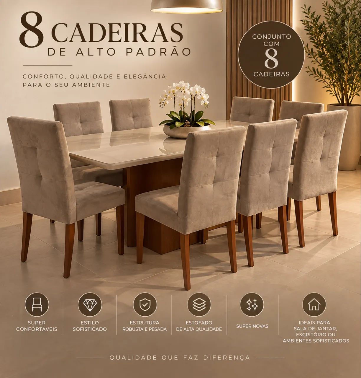 Cadeiras luxuosas - unidade - Foto 2
