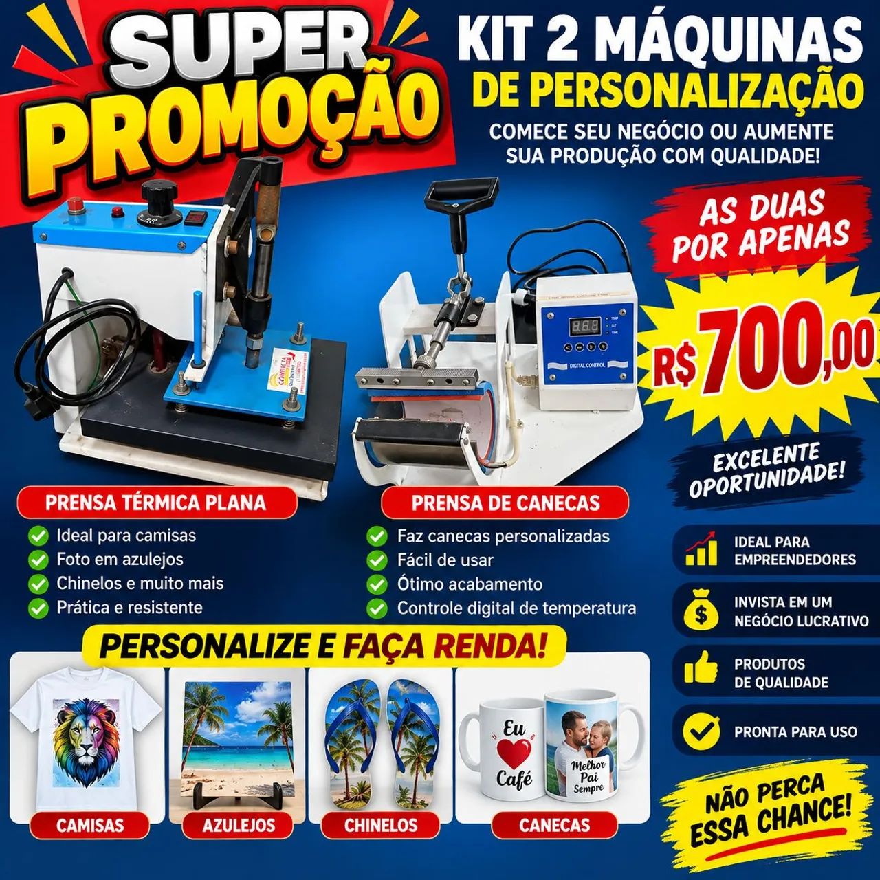 Kit sublimação pra ganhar dinheiro 