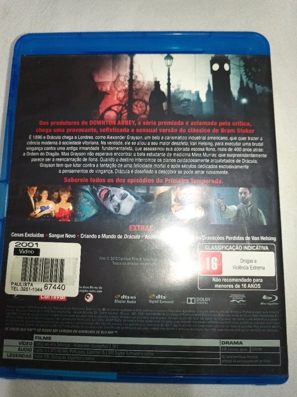 Blu-ray Drácula A Lenda Revive duplo 10 episódios da primeira