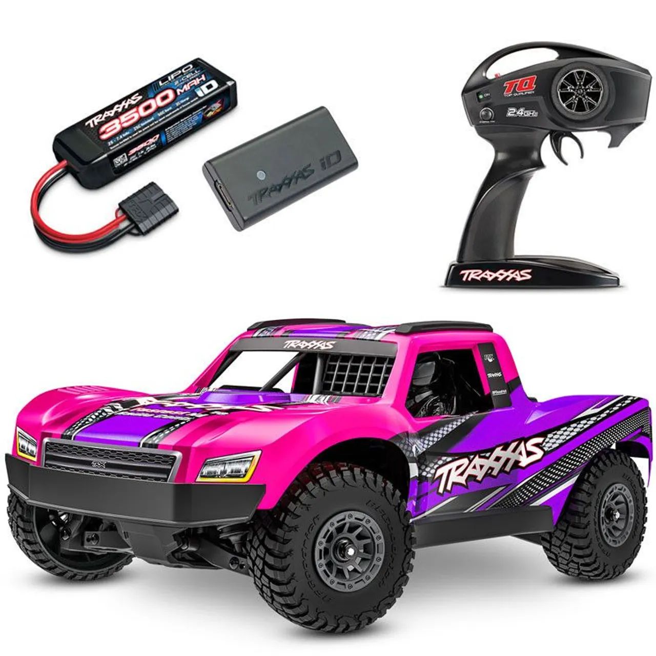 Automodelo RC TRAXXAS MINI SLASH 4WD SHORT COURSE RTR BL-2S
