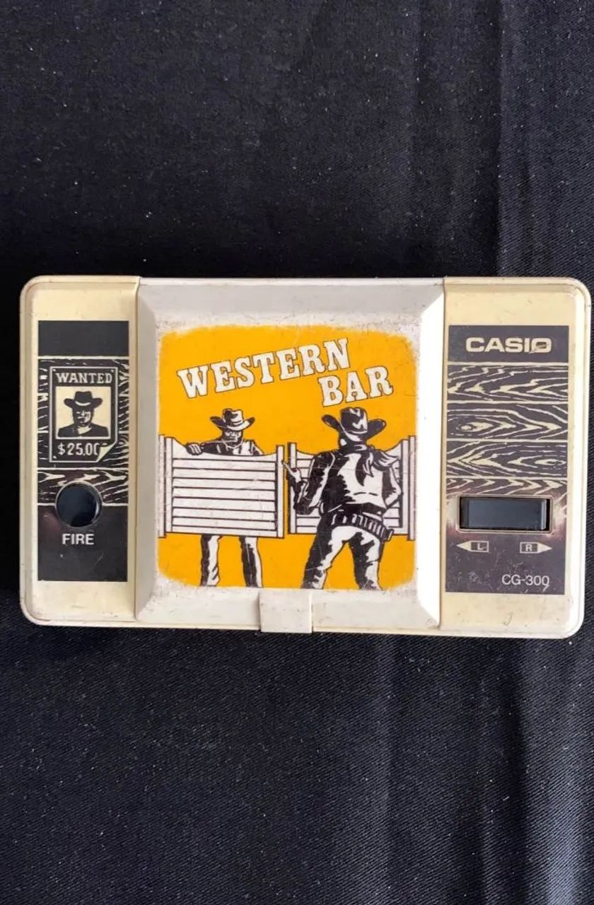 CASIO WESTERN BAR レトロゲーム　ゲームウォッチ　希少 Mini Game Casio Western Bar Antigo Anos 80 (Sem Tampa da Pilha