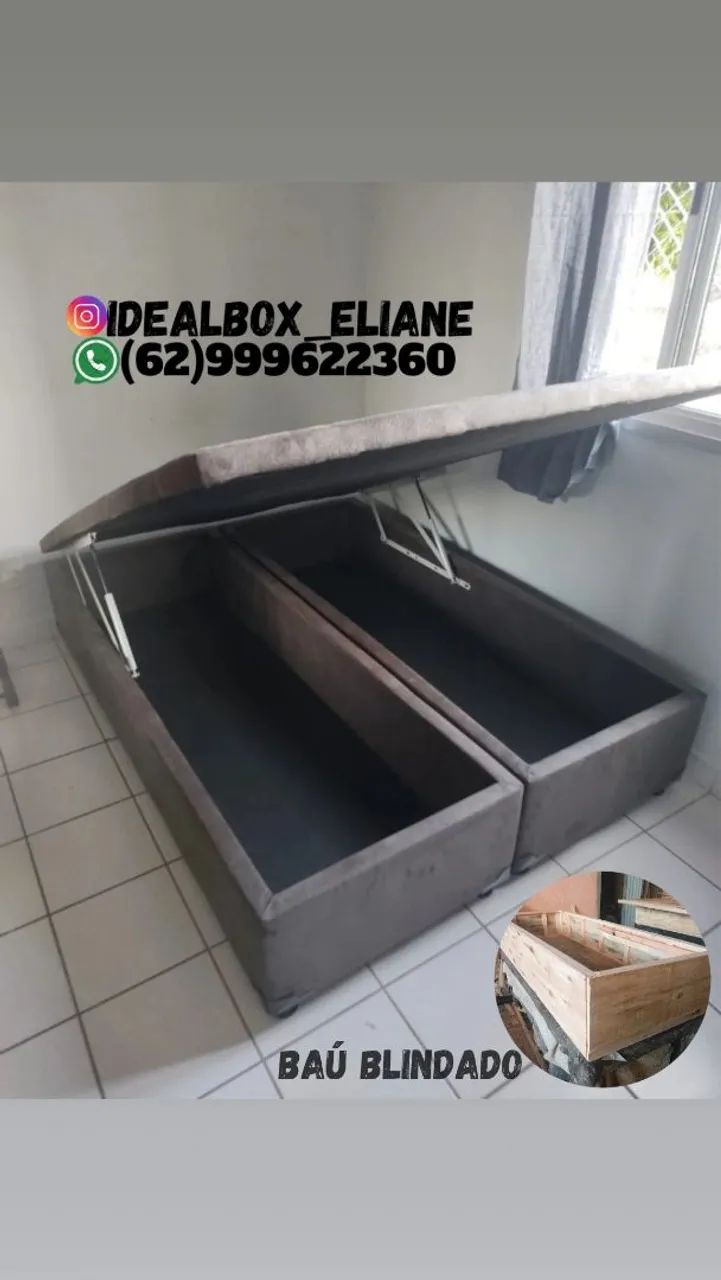 Base box baú casal repartido