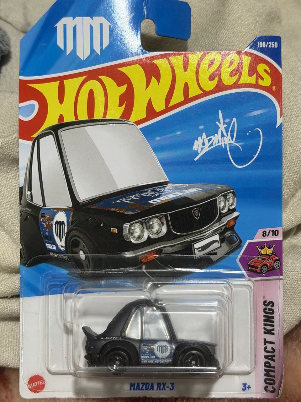Hot Wheels Mazda RX-3 Mad Mike Compact Kings Lacrado - Brinquedos