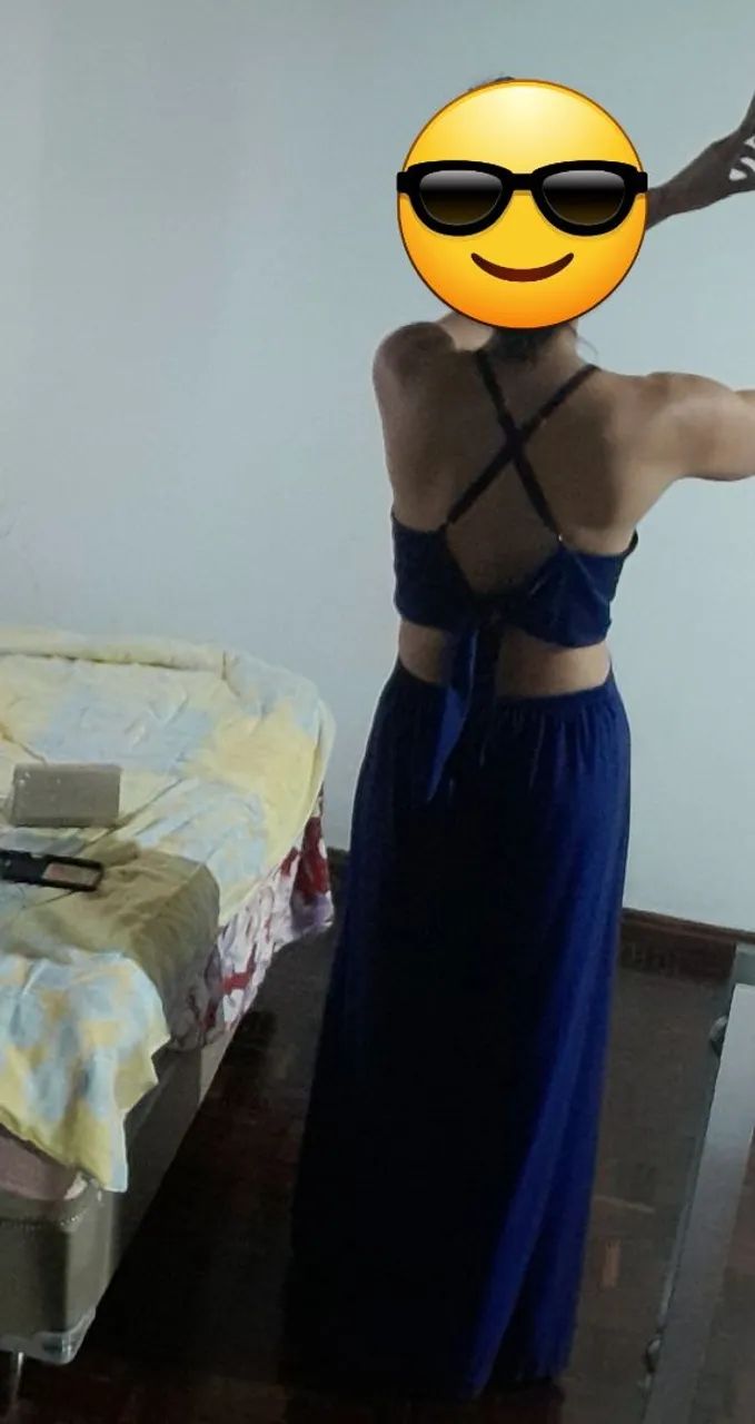 Vestido Midi Azul Marinho - Foto 2