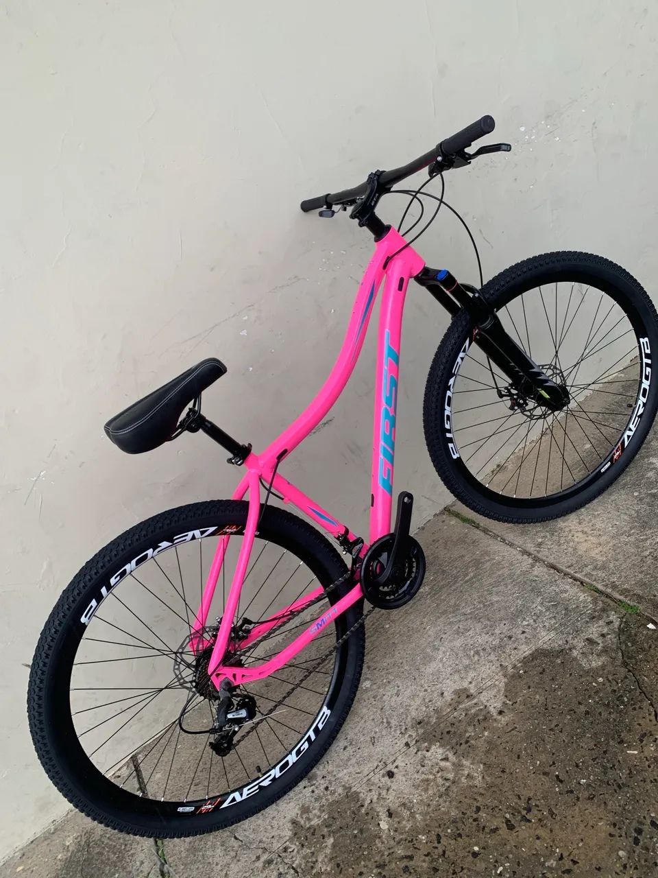 Bicicleta aro 29 feminina rosa  - Foto 4