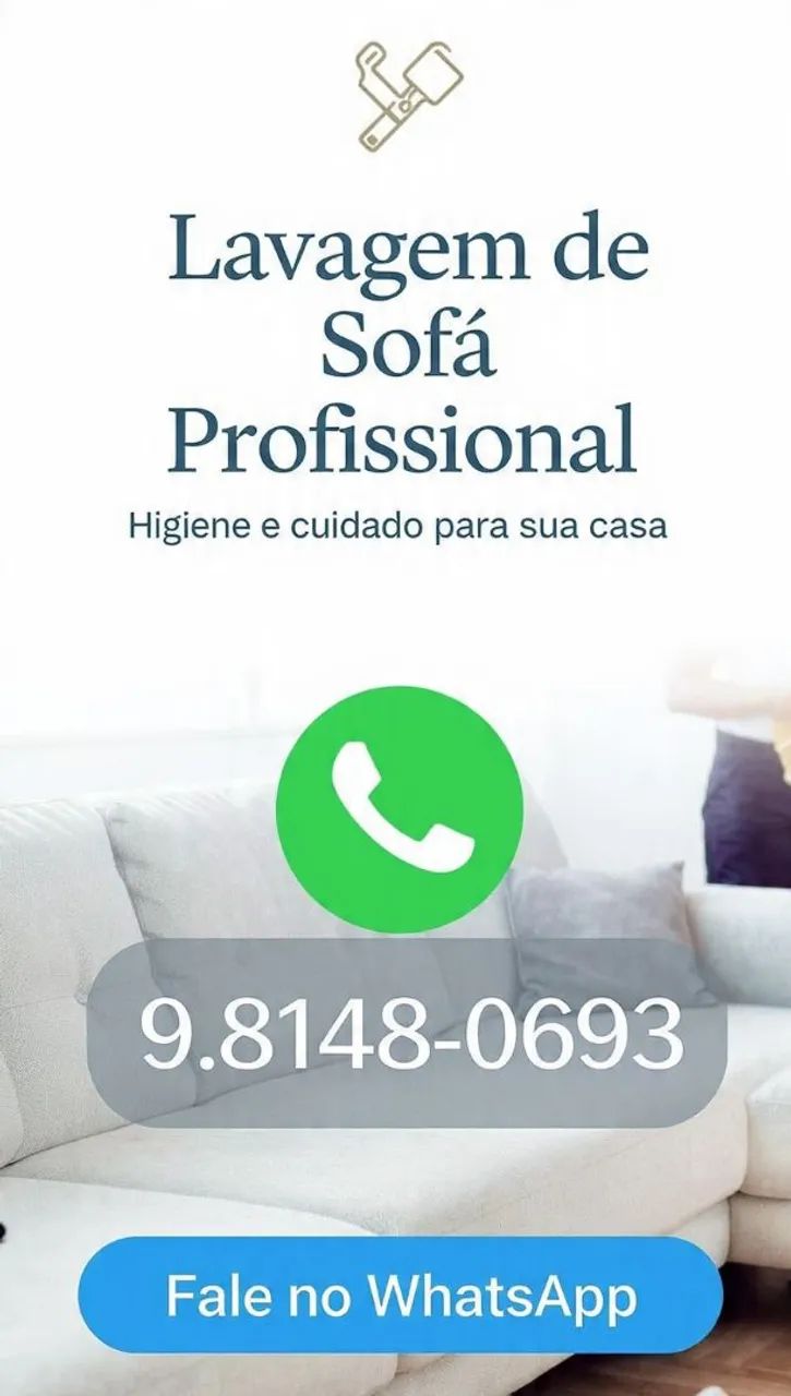 Limpeza de sofá 
