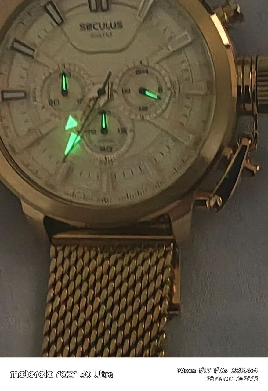 RELÓGIO SÉCULOS ORIGINAL DOURADO  - Foto 5