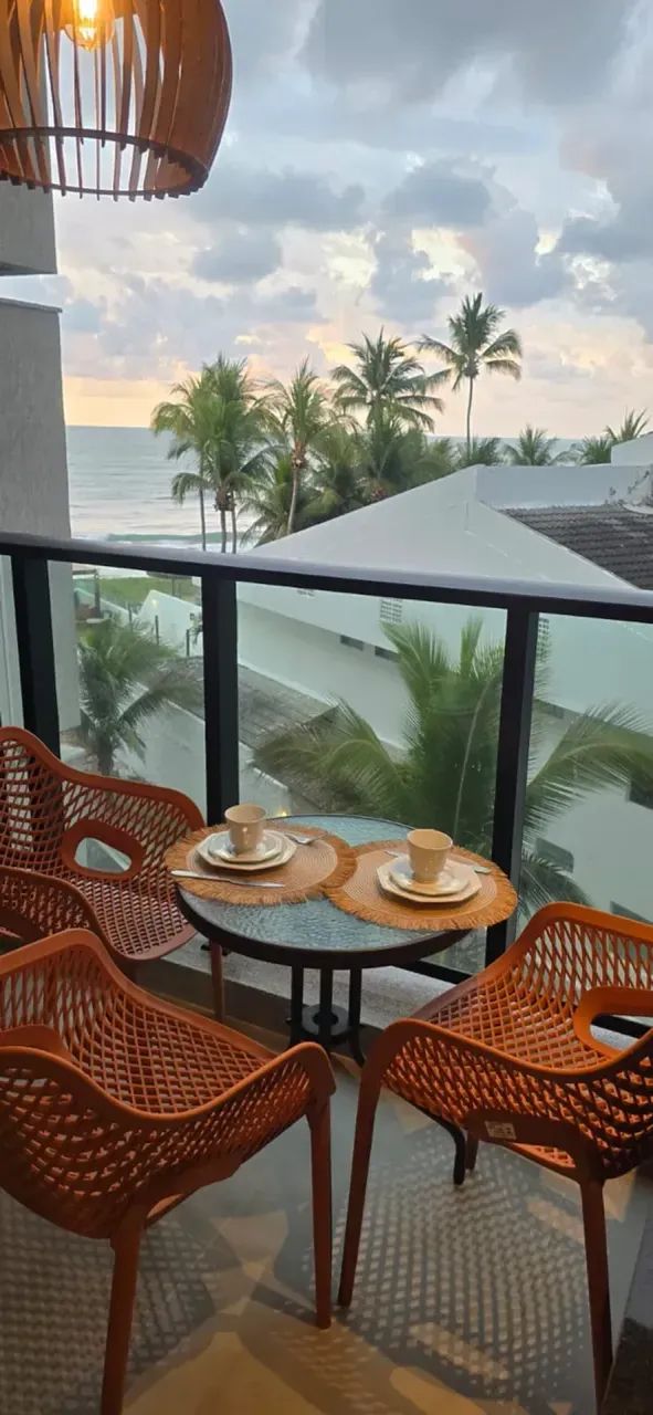 FLAT 36M2 QUARTO SEPARADO BEIRA MAR PRAIA DOS CARNEIROS