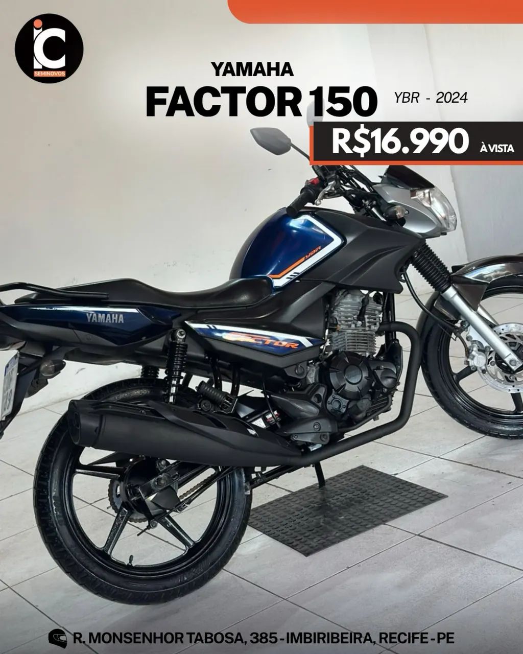 Yamaha ybr Factor 150 Ed 2024 flex completa  - Foto 3