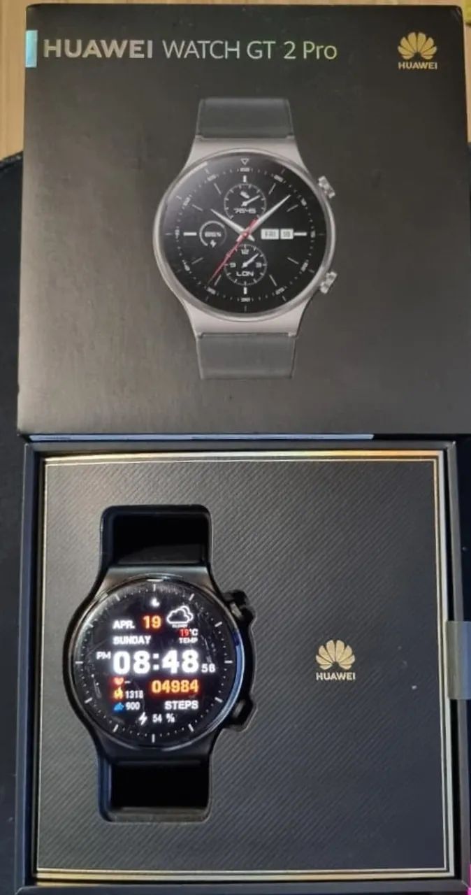 Smartwatch Huawei Watch GT 2 Pro - 46mm, seminovo, com caixa, carregador e película - Foto 4