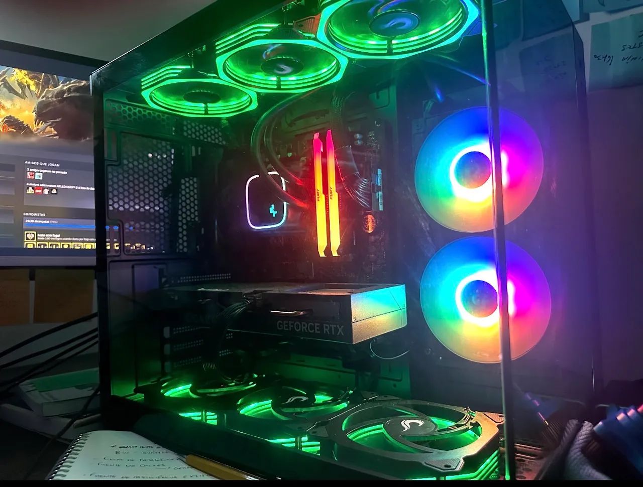 Pc gamer RTX 4060 Ryzen 5 32 GB Ram 1.5 TB SSD M2