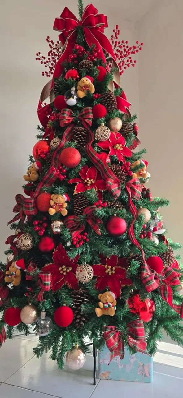 Árvore de Natal Completa com todos os enfeites - Foto 4