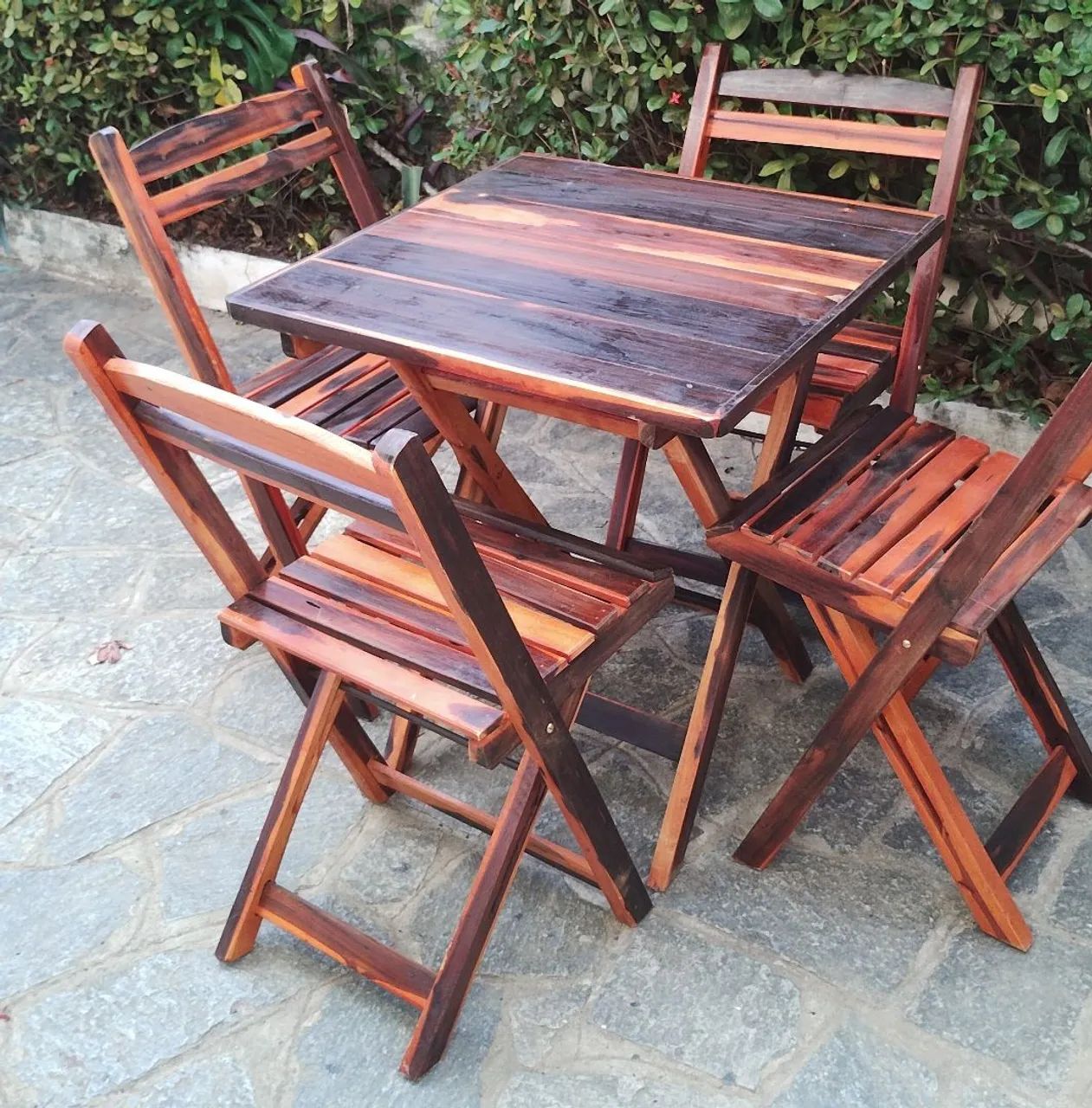 Lindo kit mesa dobrável 