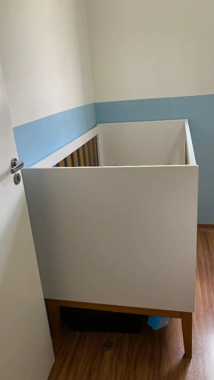 Berço Noah Classic Com Grade (Vira Cama) - Reller - Foto 5