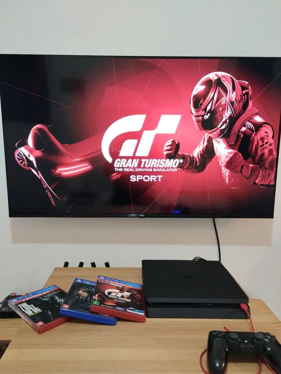 Playstation 4 slim 1TB MEGA PACK COMPLETO com 3 jogos e lacre original  - Foto 3