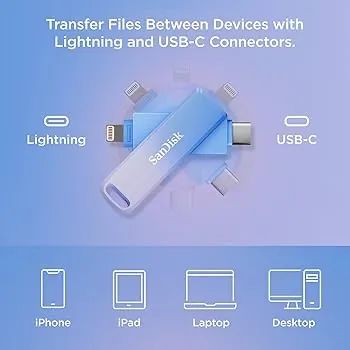 Pendrive para iPhone SanDisk Creators 256GB - Foto 3
