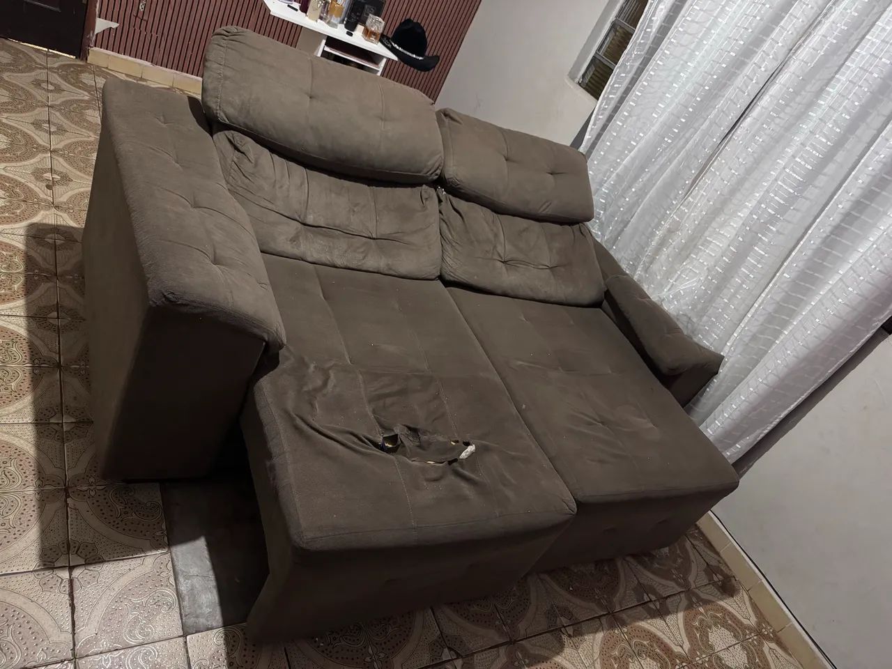 Sofá 2 lugares retrátil 