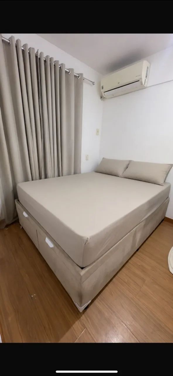 Cama box baú + colchão casal Retirada 