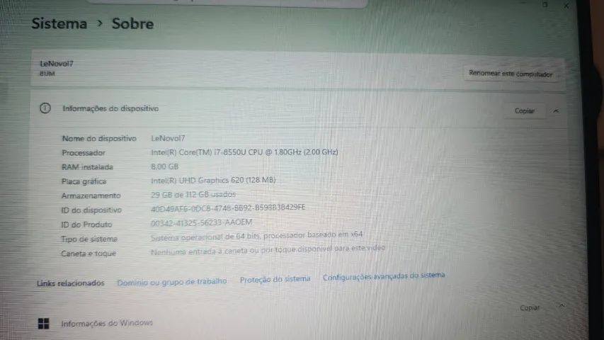 Lenovo i7 usado - Foto 3