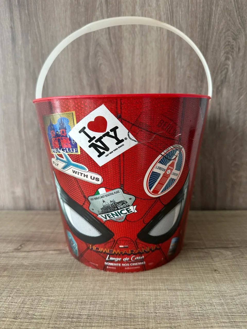 Balde Colecionável raro Spider-Man Cinemark Far From Home M&Ms Campinas-sp - Foto 6
