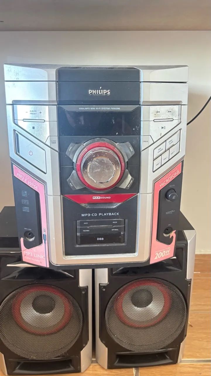 Mini System Philips MP3 com 2 Caixas de Som - 200W RMS - Foto 2