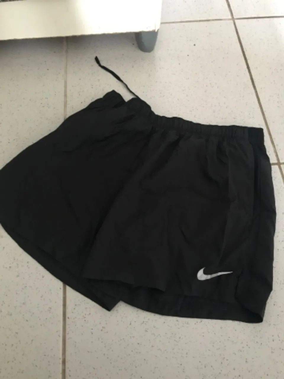 Short NIKE Dri-Fit 9 Preto TAM XL (GG) Com Forro e Bolsos Laterais - Com Etiquetas Novo.