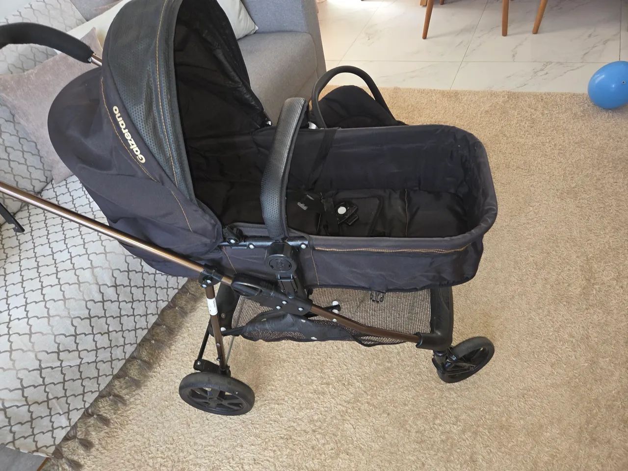 Carrinho e Bebê Conforto Moisés Galzerano - Foto 3