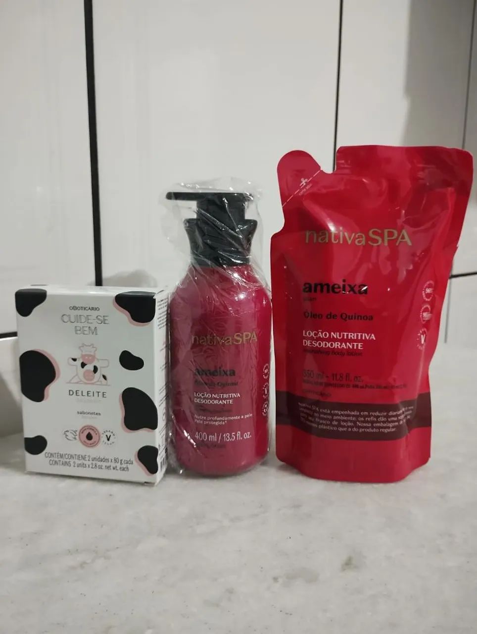 KIT COM 3 ITENS O BOTICÁRIO ORIGINAL 
