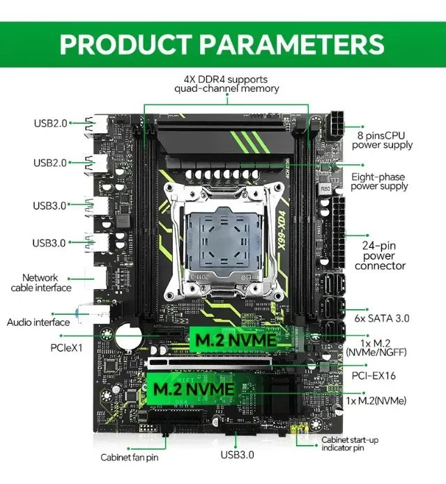 Kit Placa-Mãe X99 C612 + Processador Intel Xeon E5 2680 v4 - Foto 2