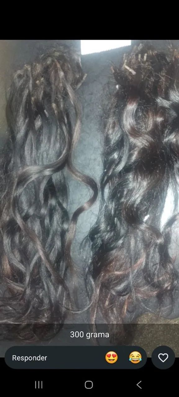 Cabelo humano ondulado