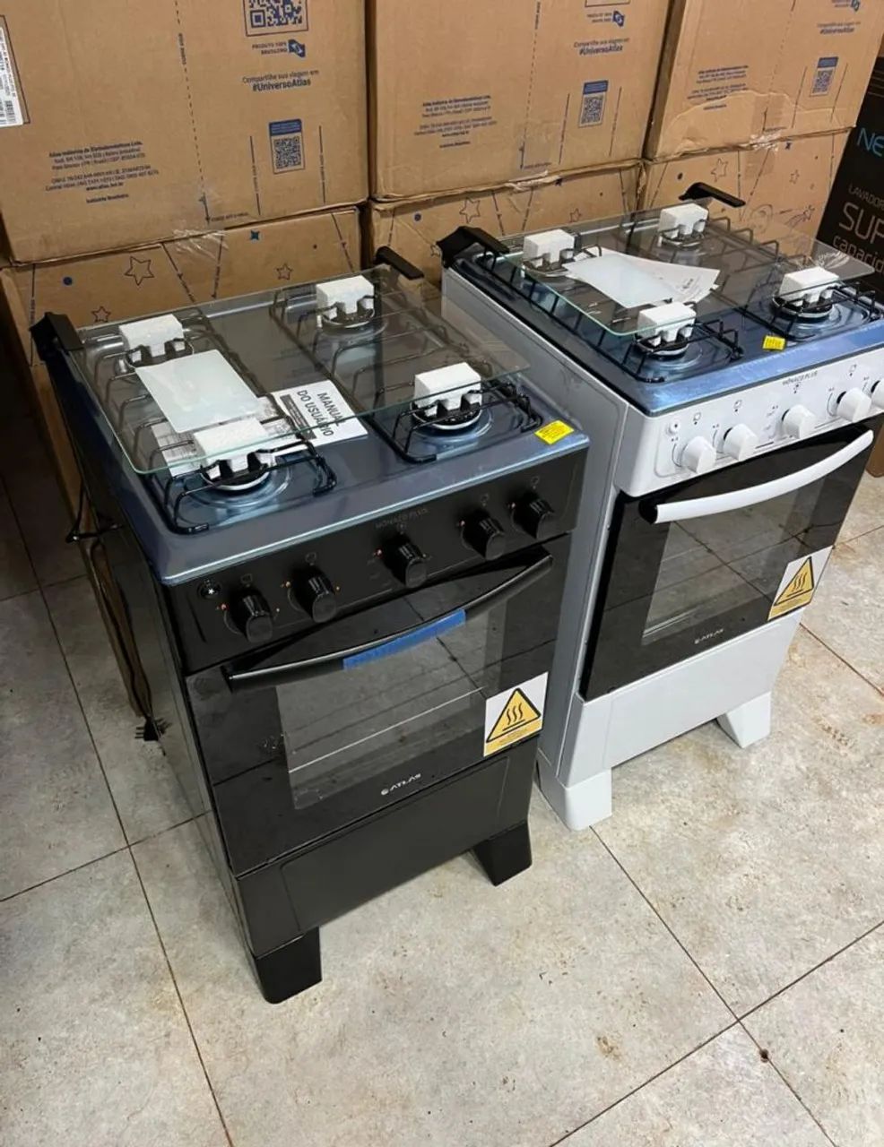 Fogão com asendimento automático novo 